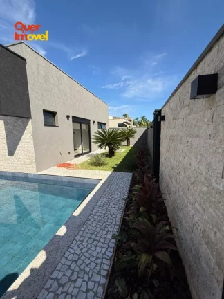 Imagem Residência de Luxo em Condomínio no Alphaville Ribeirão Preto-SP: 4 Quartos, 4 Suítes, 2 Salas, 4 Banheiros, 262,14m².
