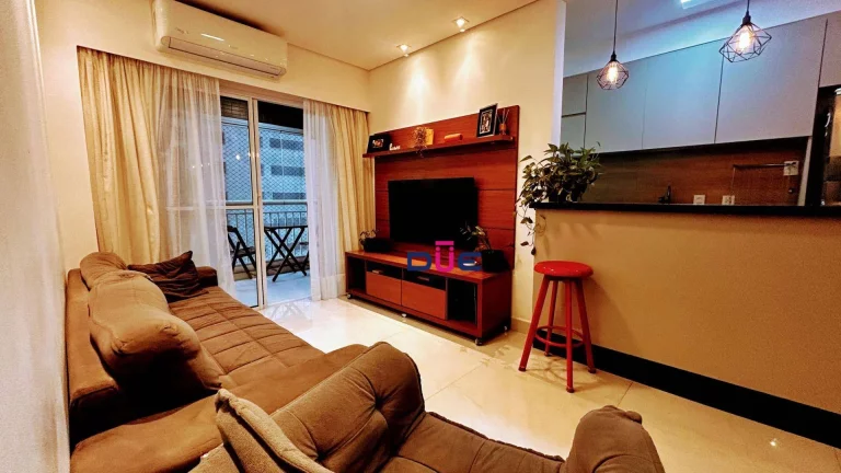 Imagem Apartamento com 3 dormitórios à venda, 82 m² por R$ 750.000 - Estuário - Santos/SP