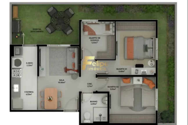 Imagem NOVO EMPREENDIMENTO IMOBILIÁRIO APARTAMENTO DE 02 QUATOS, SENDO 01 SUÍTE À VENDA EM PLANALTO DE CARAPINA, NA SERRA/ES!