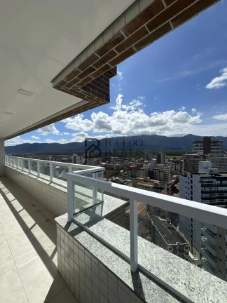 Imagem Apartamento Vista Mar de 2 Dormitórios com suítes no bairro Caiçara - Praia Grande