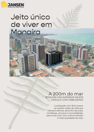 Imagem APARTAMENTOS COM 01 E 02 SUÍTES E VARANDA GOURMET EM MANAÍRA