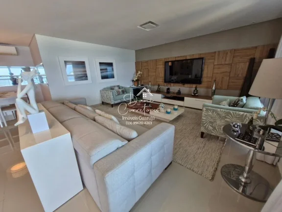 Imagem Apartamento frente mar reformado com varanda gourmet e lazer, Enseada.