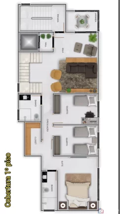 Imagem Apartamento Alto Padrão à Venda - 115 m², 3 Quartos e Suíte | 3º Andar - Jardim Centro