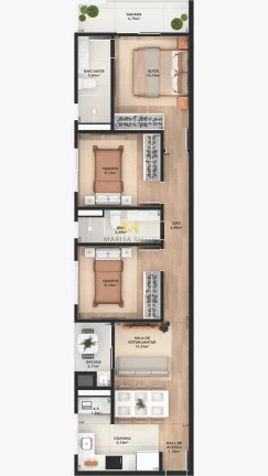 Imagem Lançamento Especial Residencial Du Bosque em Pinhais - Apartamento de luxo à venda com 3 quartos / 1 suite no Centro