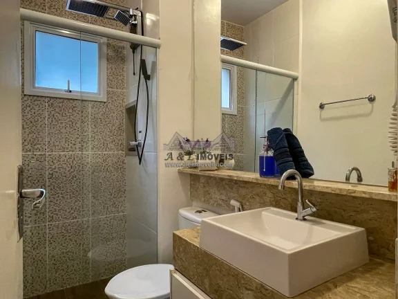 Imagem Apartamento 2 dorms. Reali Fiori — varanda, Airbnb | Campos do Jordão