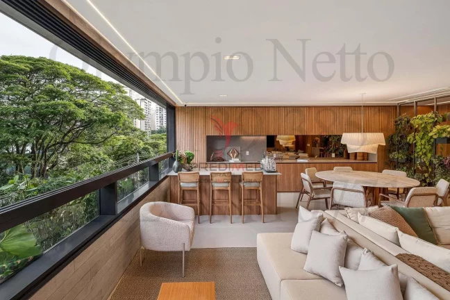 Imagem Apartamento no Brooklyn,Mobiliado Porteira fechada.3 Suites, 3 Vagas de Garagem