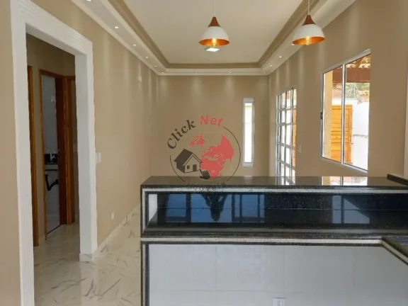 Imagem Casa Terrea nova sem uso 60m2 da Praia , 3 dorms c suite , quintal piscina , 4 vagas , bairro Gaivota, Itanhaem