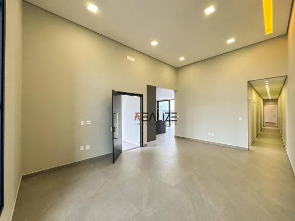Imagem Modernidade e sofisticação casa térrea com escritório à venda, 211 m² por R$ 1.790.000 - Condomínio Fechado - Indaiatuba/SP