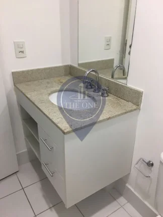 Imagem Apartamento à venda ou locação no Centro de SP: 1 quarto, 1 sala, 2 banheiros, 1 vaga de garagem, 46m² de área.