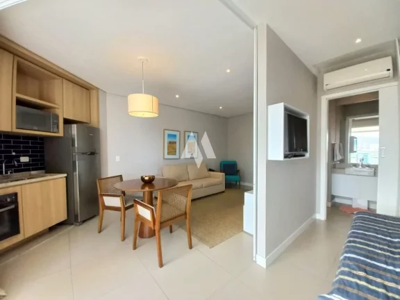 Imagem Apartamento/flat mobiliado com 1 dormitório vista mar aluguel - Pompéia/Santos-SP