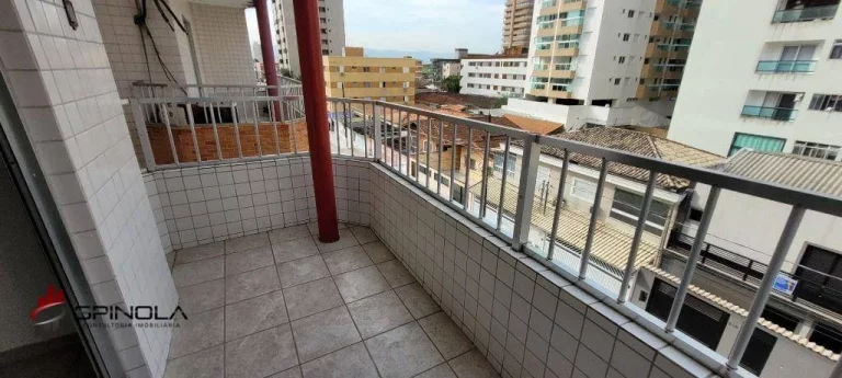 Imagem Apartamento com 1 dormitório à venda, 54 m² por R$ 298.000,00 - Tupi - Praia Grande/SP