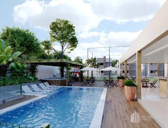 Imagem ÚLTIMAS UNIDADES: Casa duplex em construção, 3 dormitórios à venda por R$ 420.000,00- Condomínio DOLCE VITTA - Morros - Teresina/PI