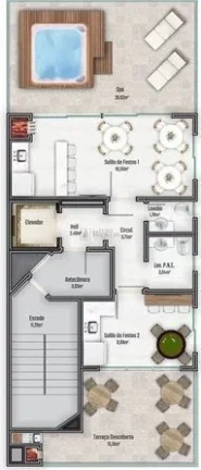 Imagem Apartamento com 3 suítes na Praia Brava/Itajaí.
