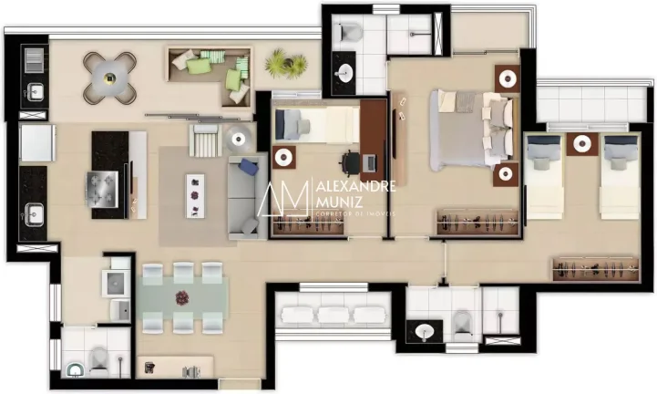 Imagem Tribeca Aldeota, apartamentos à venda, 3 quartos. Fortaleza-CE.