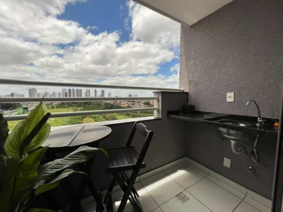 Imagem Apartamento 58m² com Suíte, Sacada Gourmet e Vista Livre no Alpha Club Residencial