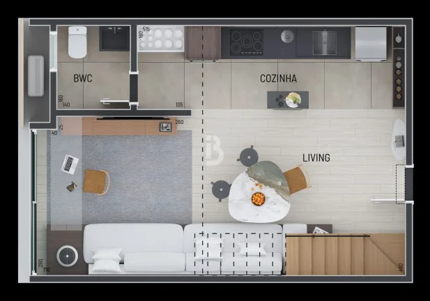 Imagem Apartamento Loft em Campo Comprido, Curitiba/PR