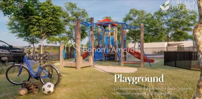 Imagem Excelente lote de esquina com 283 mÂ² Ã  venda no CondomÃ­nio Villagio PaulÃ­nia, PaulÃ­nia.
CondomÃ...