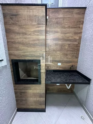 Imagem Apartamentos com 2 Quintais, Churrasqueira, 2 Dormitórios, 1 vaga, Lavanderia, na Vila Linda, Santo André