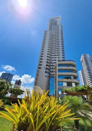 Imagem Apartamento no Condomínio Tour Geneve com varanda / sacada gourmet e vista definitiva para o mar da praia do Altiplano - AP0242