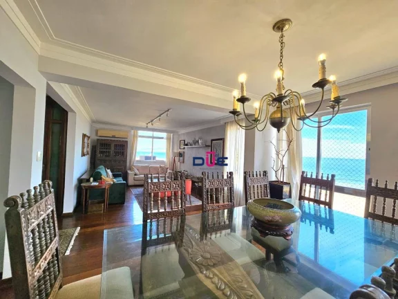 Imagem Apartamento 4 Quartos, 5 Banheiros, 2 Vagas, PÉ NA AREIA - José Menino - Santos