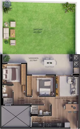 Imagem Apartamento 2 dormitórios!