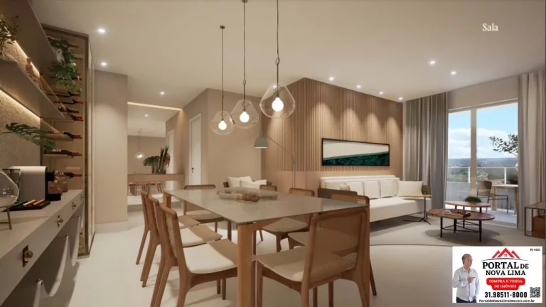 Imagem Apartamento a venda 3 quartos Ed. MONT BLANC - Vila da Serra - Destaque possui uma planta ampla e bem distribuída, com 92,53 m2 de área privativa.