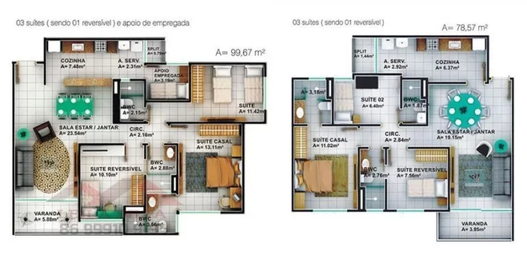 Imagem Apartamento 3 dormitórios para Venda em Teresina, Horto, 3 suítes, 3 banheiros, 2 vagas