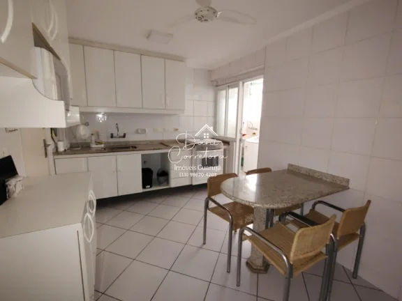 Imagem Apartamento de alto padrão para locação em Guarujá-SP, Pitangueiras - 2 quartos, 1 suite, 2 salas, 3 banheiros, 1 vaga, 122m².