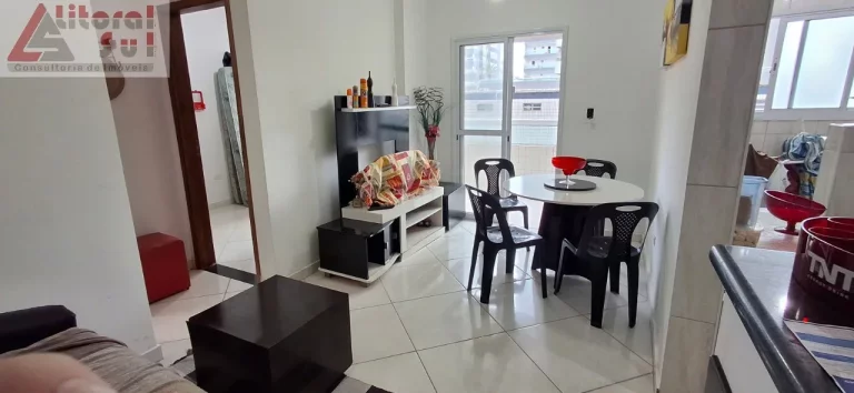Imagem Apartamento à Venda em Praia Grande-SP: 1 quarto, 1 sala, 1 vaga, 48m² no Bairro Ocian!
