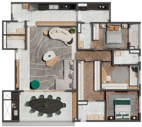 Imagem Apartamento Mooca - 76M², 2 Dorms, 1 Suíte, 1 Vaga.