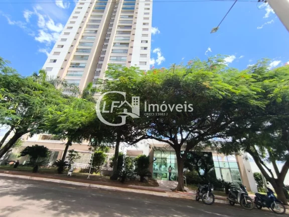 Aluguel de luxuoso apartamento de 3 quartos no Carandá Bosque, Campo Grande-MS - 3 suítes, 1 sala, 5 banheiros e 2 vagas.