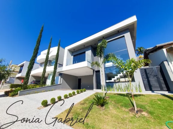 Imagem Casa de luxo em condomínio exclusivo em Valinhos-SP: 3 quartos, 3 suítes, 2 salas, 4 banheiros, 4 vagas, 230m². Venha conhecer!