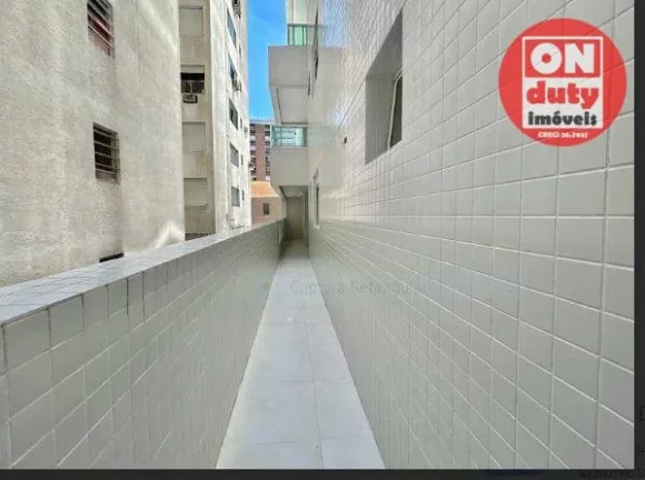 Imagem Na quadra da praia Apartamento com 2 dormitórios à venda, 97 m² por R$ 890.000 - Embaré - Santos/SP