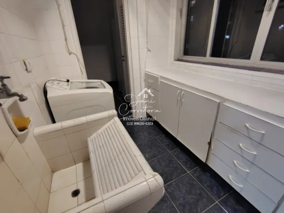 Imagem Apartamento para locação em Guarujá-SP, Pitangueiras: 2 quartos, 2 salas, 3 banheiros, 1 vaga, 118m². Venha conhecer!