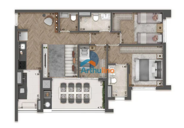 Imagem Apartamento 82 m² com 3 dormitórios à venda a partir de R$ 789.295,02 - Alto da Mooca - São Paulo/SP