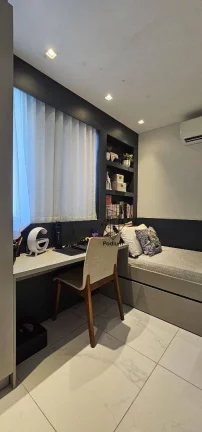 Imagem Apartamento mobiliado e equipado com varanda/sacada e área de lazer completo no Altiplano - AP2726.