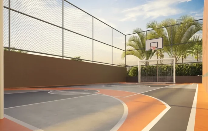 Imagem Studio 31M², 1Q, 1 Banheiro, Sacada, Academia, Piscina, Churrasqueira, Salão de Festas e Jogos, Quadra, Playground, Brinquedoteca, Bicicletário, Deck.