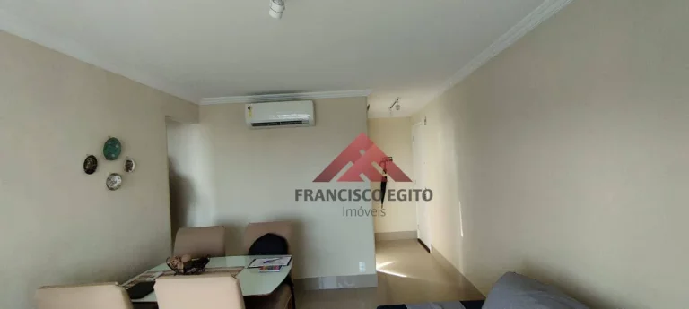 Imagem Apartamento com varanda sala quarto no centro todo montado e com porteira fechada,vaga de garagem na escritu