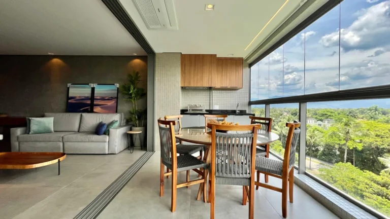 Imagem Apartamento à venda na Riviera de São Lourenço no Módulo 07: 4 quartos, 3 suítes, vista para serra e área de lazer completa!