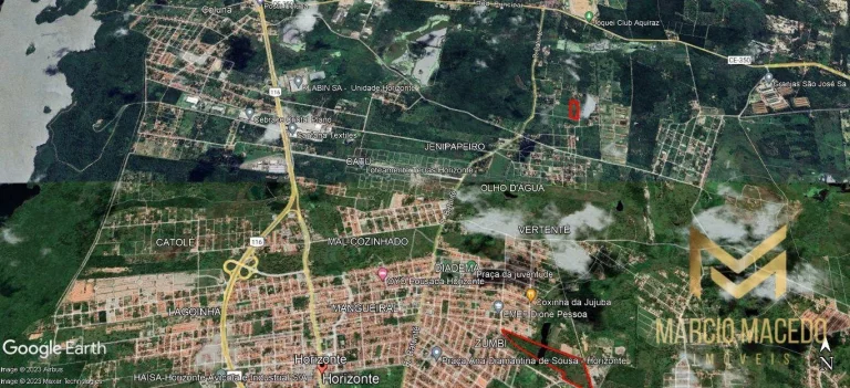 Imagem Terreno à venda, 16400 m² por R$ 820.000,00 - Olho D'água - Horizonte/CE