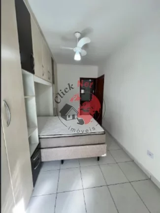 Imagem Apartamento á 50m2 do Mar ,Mobiliado , 1 dorm, 1 suíte,varanda c churrasq, 1 vagas, 60 m2,bairro Guilhermina, Praia grande