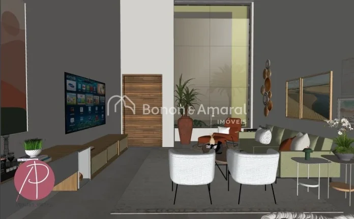 Imagem Maravilhosa casa em construção no Condomínio Arborais. A residência conta com 3 suítes todas co...