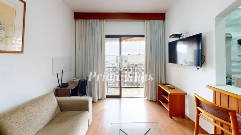 Imagem Flat disponível para locação no Les Jardins, com 45m², 1 dormitório e 1 vaga