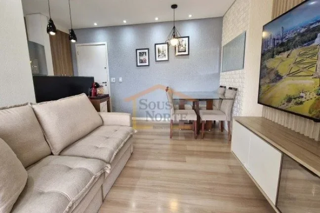 Imagem Apartamento com 60 m² de área privativa, distribuídos em 2 dormitórios, sendo 1 suíte, sala int...
