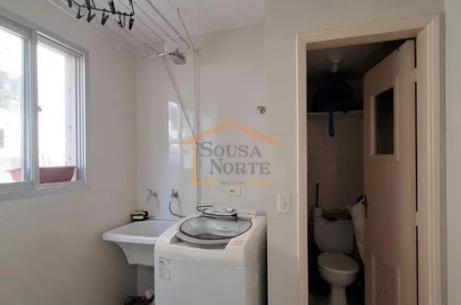 Imagem Apartamento com 55m², 2 dormitórios, sala 2 ambientes, cozinha, área de serviço, 2 banheiros, ar...