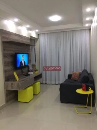 Imagem Apartamento com 2 dormitórios à venda, 59 m² por R$ 450,000 - Picanco - Guarulhos/SP