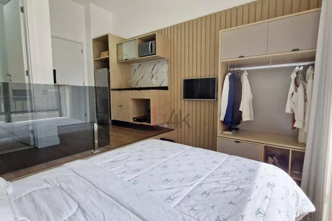 Imagem Studio Alto Padrão 23m² Brooklin: Vista Livre e Metrô Perto