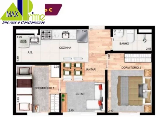 Imagem Apartamento Connect Artur Alvim, 35m² Proximo a Estação Artur Alvim metro
