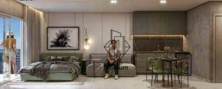Imagem Flat Studio com varanda a 350m da Praia do Cabo Branco