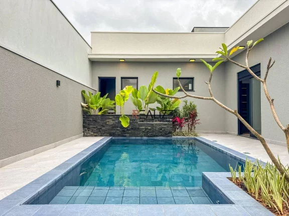 Imagem Modernidade e sofisticação casa térrea com escritório à venda, 211 m² por R$ 1.790.000 - Condomínio Fechado - Indaiatuba/SP